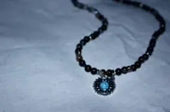 【りょーてぃー様専用】beadsnecklace/turquoise2