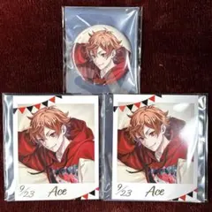 ツイステ くつろぎマイルーム 缶バッジ フォト風カード エース