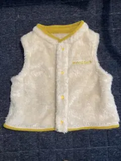フリースベスト 80サイズ クリーム色