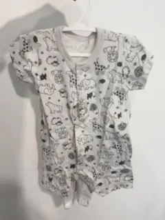 動物柄ロンパース2点セット 60-70