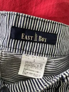 値下げ◎EASTBOY ストライプ フレアジーンズ クロップドのサムネイル