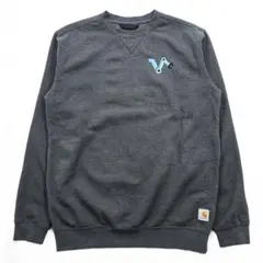 carhartt ルーズフィット 前V スウェット トレーナー M グレー 裏起のサムネイル
