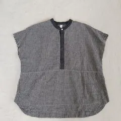 NATURAL LAUNDRY　シャツ　ギンガムチェック　コットン　リネンのサムネイル