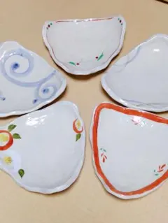 三角形の皿5枚セット