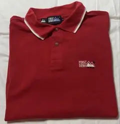 FIRST DOWN USA ポロシャツ レッド メンズ　5Lのサムネイル