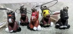競馬 アイドルホース ミニコレクション　まとめ売り キーホルダー 5個セット