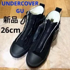 新品 GU UNDERCOVER ハイカットスニーカー ブラック 黒 26cmのサムネイル