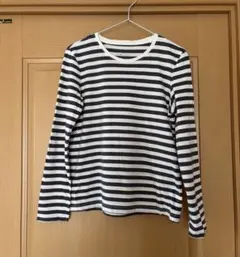 無印良品 ボーダー 長袖Tシャツ Mサイズのサムネイル