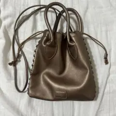 CIAOPANIC TYPY 巾着　ショルダーバッグ　ゴールドのサムネイル