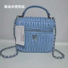 MURUA キルティング バニティ ショルダーバッグ ブルーのサムネイル