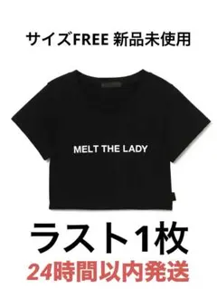 logo cropped tee blackのサムネイル
