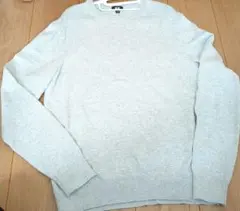 グレー クルーネックニット　Mサイズ