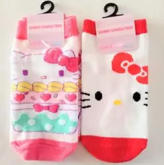 ハローキティ キッズ靴下 2足セット サイズ13cm〜18cm