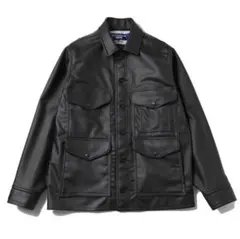 ク*ー様 Junya watanabe 素材切り替えライダース JUNYA WATANABE(ジュンヤワタナベ) ニット切替フェイクレザー