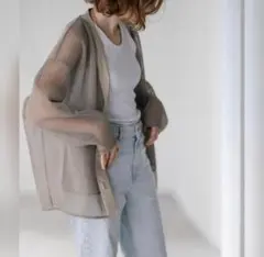 Pois double mesh cardigan 2026 ホワイト - メルカリ