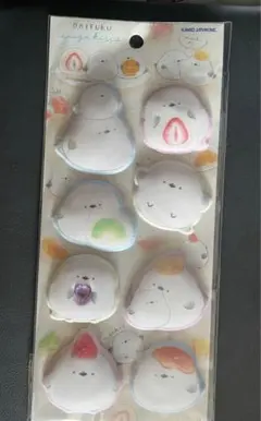 シマエナガ　マシュマロシール　もっちりシール　カミオジャパン