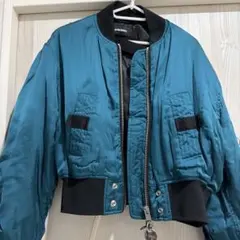 ディーゼル diesel アウター　サテンボンバージャケット　グリーン ma-1