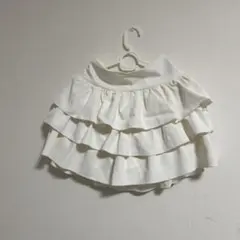 INGNIフリルホワイトミニスカート