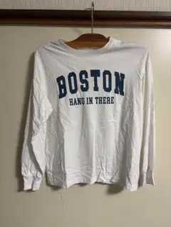 GU BOSTONHANGINTHERE ロゴ入り長袖 カットソー ホワイトのサムネイル