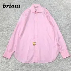 brioni 長袖シャツ 41/16 ピンク 無地のサムネイル