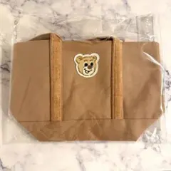 【即日発送】オールドテディ　ワッペントートバッグ　(ベージュ　小) 新品