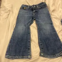 DOUBLE B デニム　ブーツカットパンツ 青