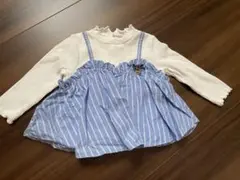 プティマイン　フリル付き長袖Tシャツ 80サイズ