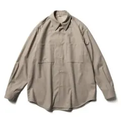 【美品】AURALEE WOOL FULLING FLANNEL SHIRTS