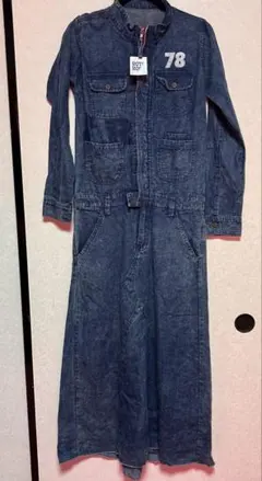 デニムサロペットスカート