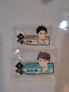 ハイキュー　及川徹　岩泉一　アクリルバッジ　ネームバッジ