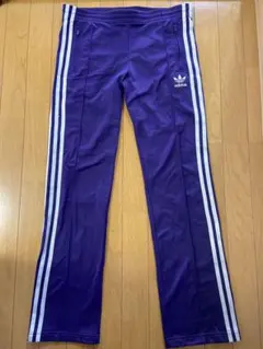★adidas 紫 トラックパンツ XS