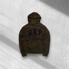 美品　雰囲気抜群 archive GAP ビッグロゴ　カモ柄 パーカー