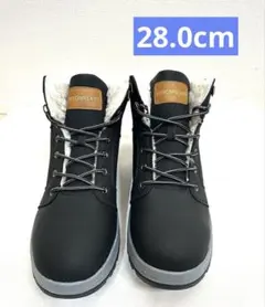 28.0cm トレッキングブーツ 裏ボア アウトドア 防水 ブラック