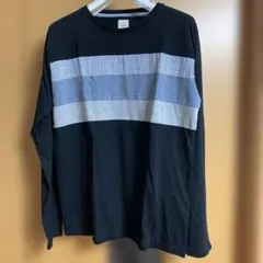 ストライプ柄 長袖カットソー Lサイズ