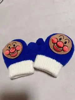 美品⭐︎アンパンマン ミトン 青と白