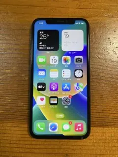 iPhone Xスペースグレイ64GB画面割れあり バッテリー最大容量100