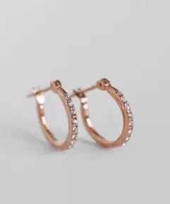 【未使用】Mimi 33 ビジューフープピアス[ステンレス][Basic]