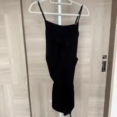 EGOISTフリル付きブラックキャミワンピース