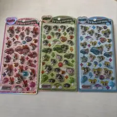 パワーパフガールズ うるちゅる ポップシール 3点セット 正規品