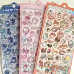 ボンボンドロップシール めしめしボンボン よるねこボンボン ゆにこんボンボン