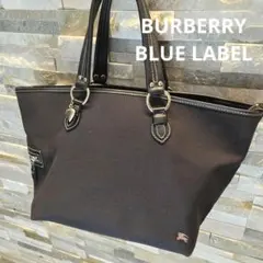 美品　BURBERRY　BLUE LABEL　トートバッグ　ホース刺繍　チャーム