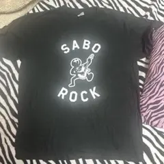 サボロー プリント Tシャツ 黒