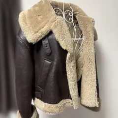 美品/ZARA【完売モデル】ダブルフェイスショートボアジャケット