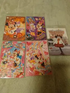未使用 ディズニー 春キャン ポストカード セット ミニー デイジー