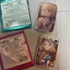 プロセカ　スクエアバッジコレクション 缶バッジ　鏡音リン　2個セット