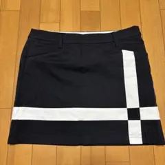 DESCENTE GOLF インナー一体型スカート ブラック ホワイトのサムネイル