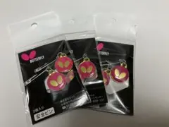 BUTTERFLY ゼッケンピン 2個入り ピンク/ゴールド 3袋セット
