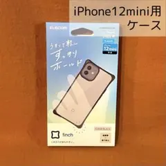 iPhone12mini ケース finch すっきりホールド　クリアブラック