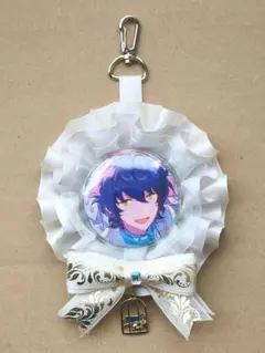 あんスタ　青葉つむぎ　旧fine　缶バッジ　ロゼット付き