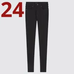 【 ユニクロ 】ヒートテック ウルトラストレッチ ハイライズジーンズ デニム 黒